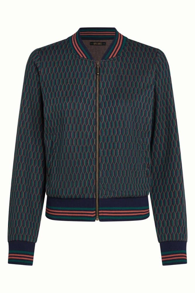 King Louie Bessie Jacket Spring Evening Blue- La Vie en Rose Damesmode