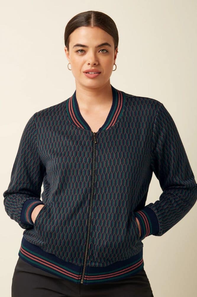 King Louie Bessie Jacket Spring Evening Blue- La Vie en Rose Damesmode