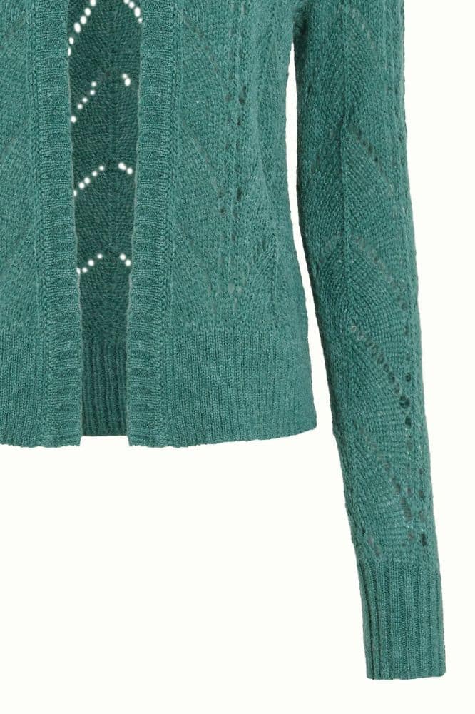 King Louie Blanca Cardi Orcia Smoke Green - La Vie en Rose Damesmode