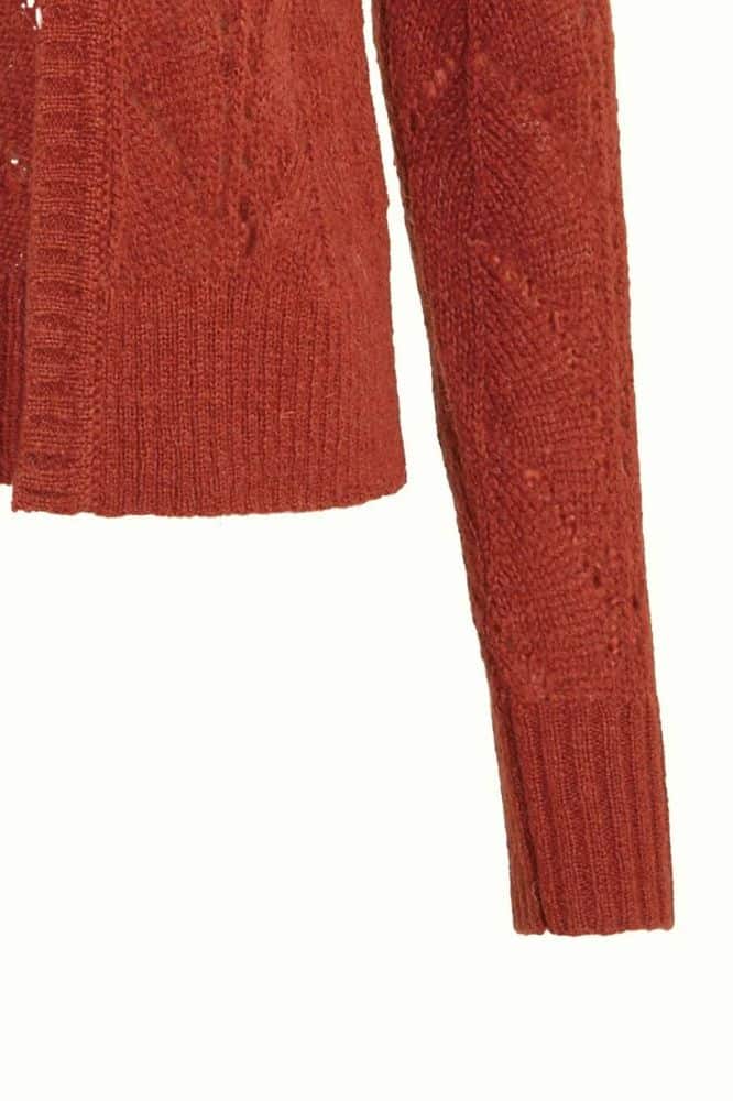 King Louie Blanca Cardi Orcia Spicy Brown - La Vie en Rose Damesmode