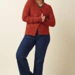 King Louie Blanca Cardi Orcia Spicy Brown - La Vie en Rose Damesmode