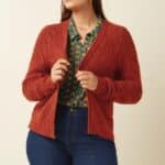 King Louie Blanca Cardi Orcia Spicy Brown - La Vie en Rose Damesmode