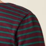 King Louie Boatneck Yoke Top Britney Stripe Porto Red - La Vie en Rose Damesmode