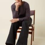 King Louie Boatneck Yoke Top Britney Stripe Porto Red - La Vie en Rose Damesmode