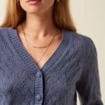 King Louie Cardi V Farfalle Shadow Blue - La Vie en Rose Damesmode