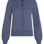 King Louie Cardi V Farfalle Shadow Blue - La Vie en Rose Damesmode