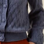 King Louie Cardi V Farfalle Shadow Blue - La Vie en Rose Damesmode