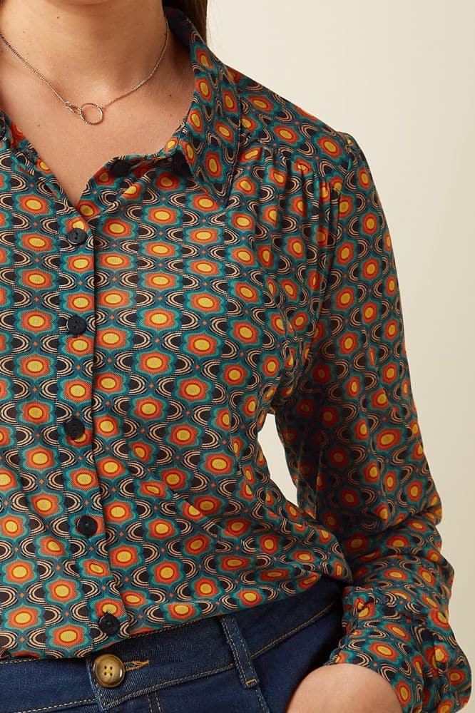 King Louie Carina Blouse Duper Mesh Multi Color - La Vie en Rose Damesmode