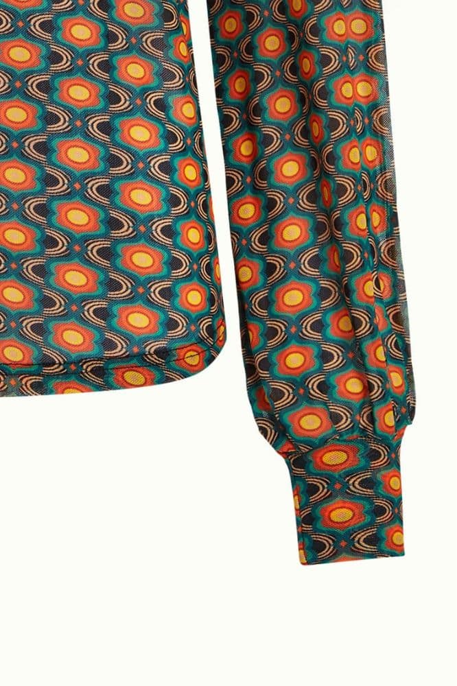 King Louie Carina Blouse Duper Mesh Multi Color - La Vie en Rose Damesmode