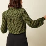 King Louie Carina Blouse Frio Spruced Green - La Vie en Rose Damesmode (1)