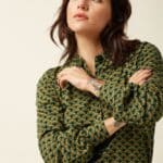 King Louie Carina Blouse Frio Spruced Green - La Vie en Rose Damesmode (1)