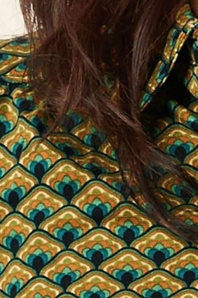 King Louie Carina Blouse Frio Spruced Green - La Vie en Rose Damesmode (1)