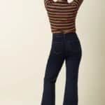 King Louie Chris Zip Pants Walker Denim GOTS Indigo Blue - La Vie en Rose Damesmode