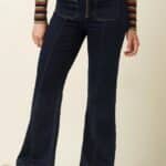 King Louie Chris Zip Pants Walker Denim GOTS Indigo Blue - La Vie en Rose Damesmode