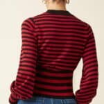 King Louie Flavia Top Berry Chili Red - La Vie en Rose Damesmode