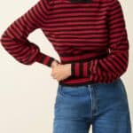 King Louie Flavia Top Berry Chili Red - La Vie en Rose Damesmode