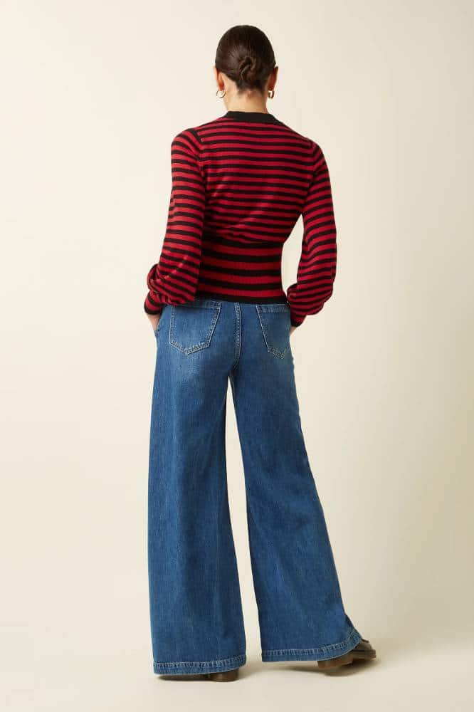 King Louie Flavia Top Berry Chili Red - La Vie en Rose Damesmode