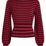 King Louie Flavia Top Berry Chili Red - La Vie en Rose Damesmode