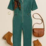 King Louie Garbo Zip Jumpsuit Corduroy Matcha Green - La Vie en Rose Damesmode