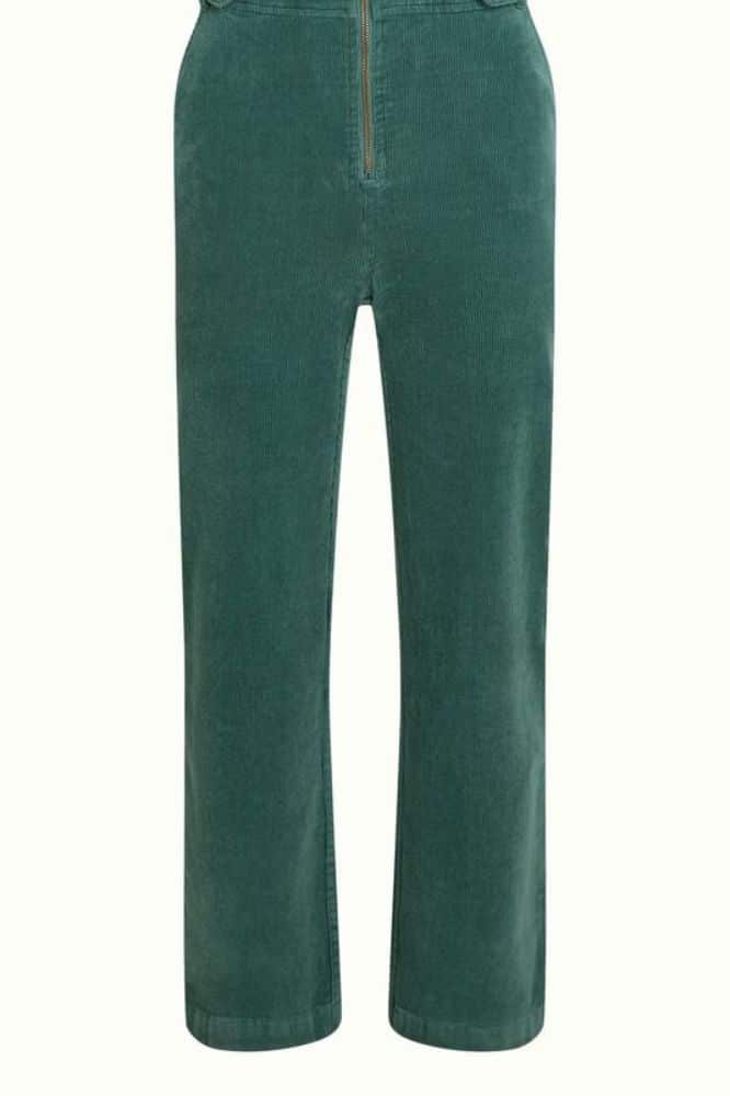 King Louie Garbo Zip Jumpsuit Corduroy Matcha Green - La Vie en Rose Damesmode