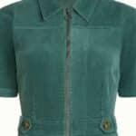 King Louie Garbo Zip Jumpsuit Corduroy Matcha Green - La Vie en Rose Damesmode