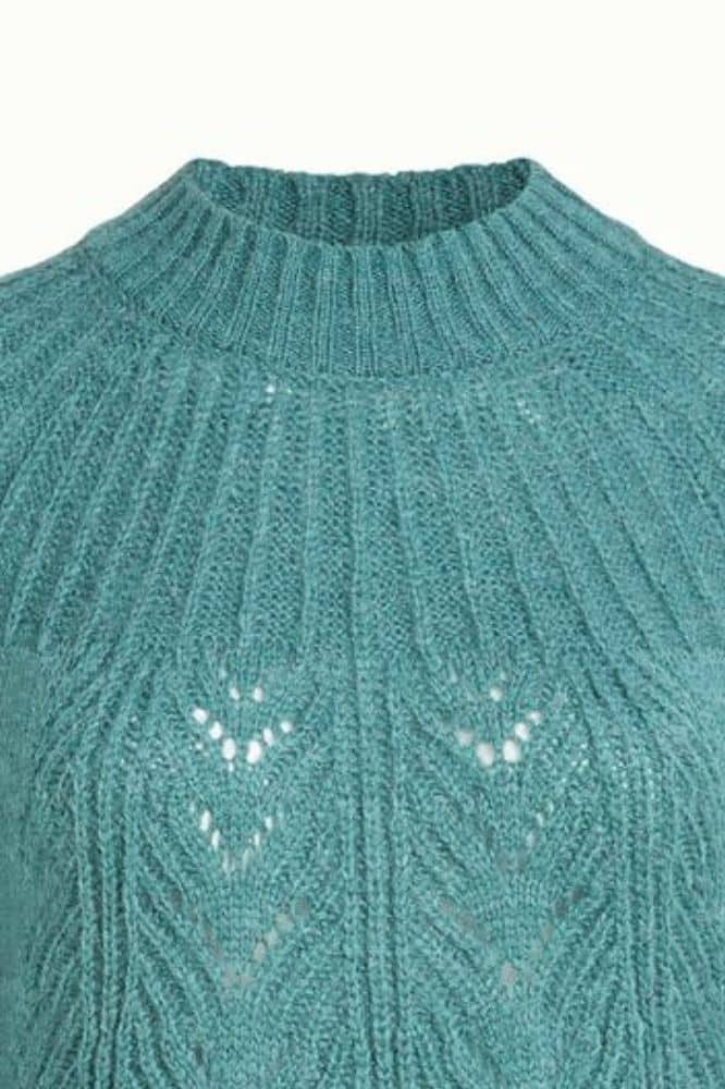 King Louie Joanie Raglan Top Orcia Smoke Green - La Vie en Rose Damesmode