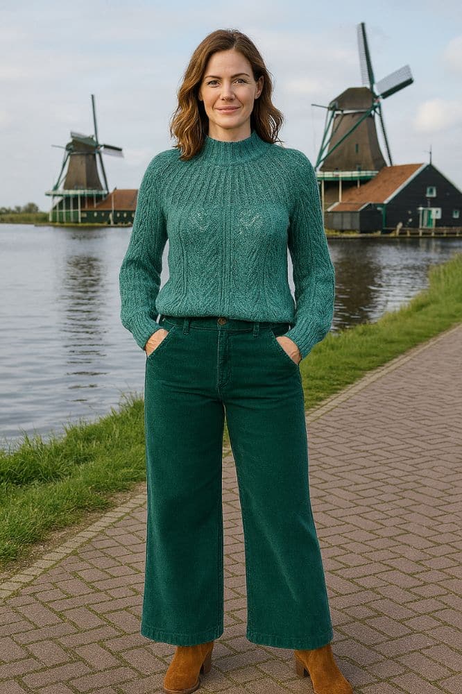 King Louie Joanie Raglan Top Orcia Smoke Green - La Vie en Rose Damesmode