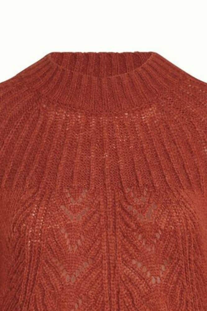 King Louie Joanie Raglan Top Orcia Spicy Brown - La Vie en Rose Damesmode