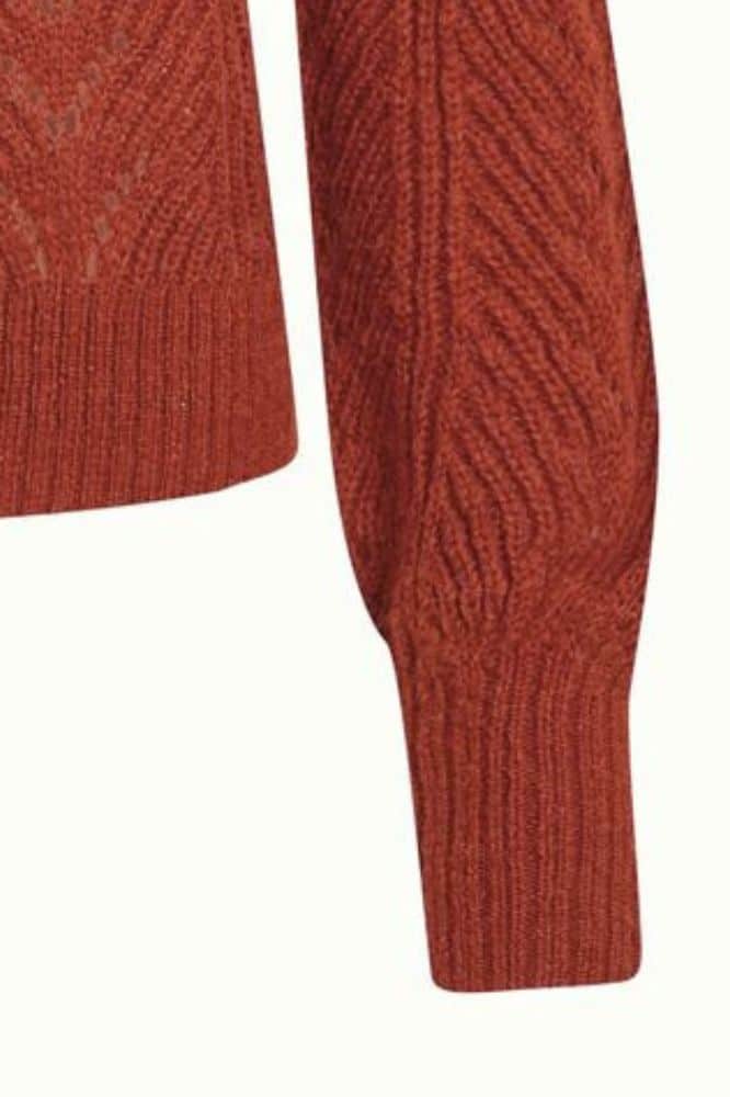 King Louie Joanie Raglan Top Orcia Spicy Brown - La Vie en Rose Damesmode