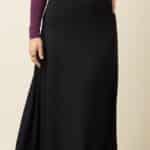 King Louie Juno Midi Skirt Milano Crepe Black - La Vie en Rose Damesmode