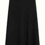 King Louie Juno Midi Skirt Milano Crepe Black - La Vie en Rose Damesmode