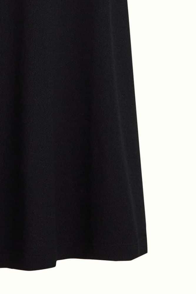 King Louie Juno Midi Skirt Milano Crepe Black - La Vie en Rose Damesmode