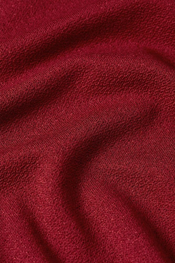 King Louie Juno Midi Skirt Milano Crepe Cabernet Red - La Vie en Rose Damesmode