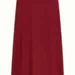 King Louie Juno Midi Skirt Milano Crepe Cabernet Red - La Vie en Rose Damesmode