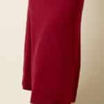 King Louie Juno Midi Skirt Milano Crepe Cabernet Red - La Vie en Rose Damesmode