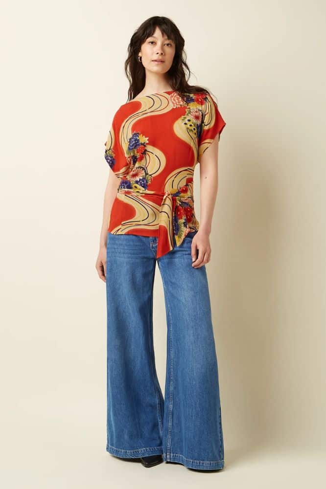 King Louie Kali Top Ember Spicy Orange (1)