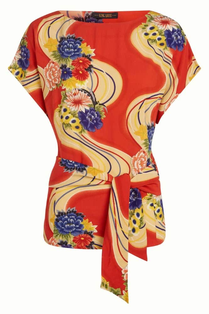 King Louie Kali Top Ember Spicy Orange (1)