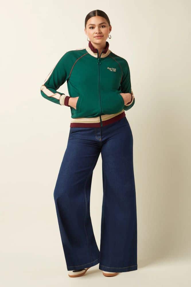 King Louie Lila Coljack Daytona Sweat Botanical Green - La Vie en Rose Damesmode