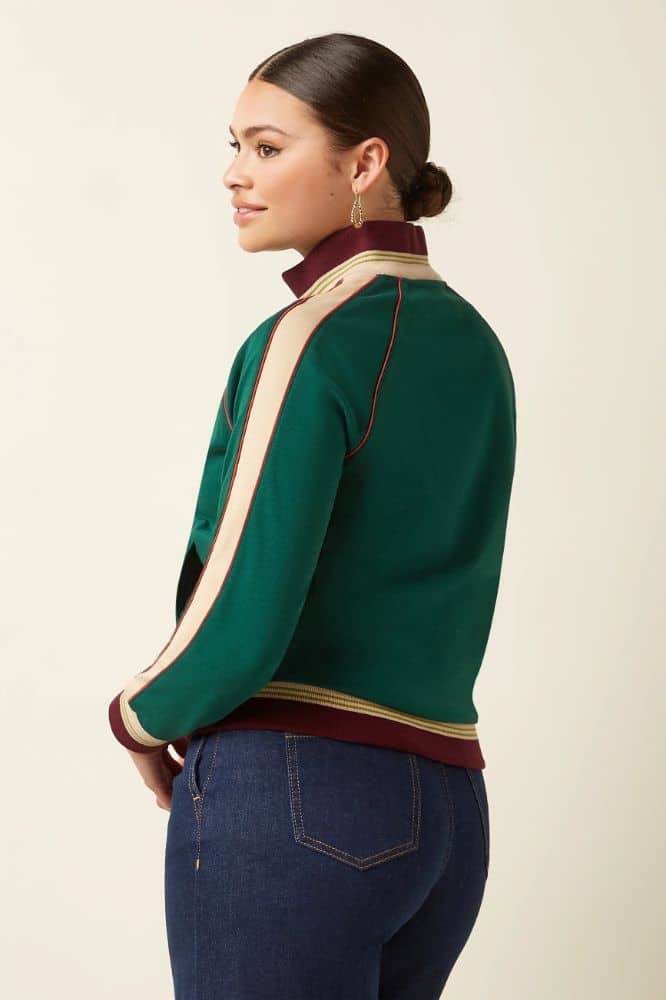 King Louie Lila Coljack Daytona Sweat Botanical Green - La Vie en Rose Damesmode