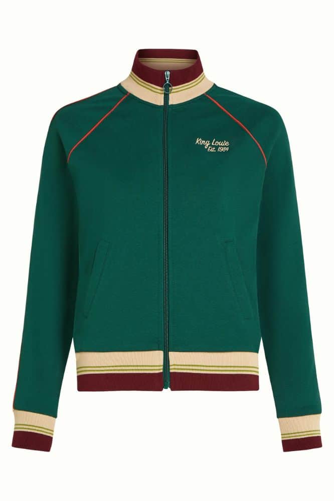 King Louie Lila Coljack Daytona Sweat Botanical Green - La Vie en Rose Damesmode