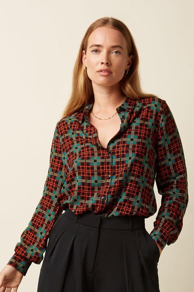 King Louie Maisie Blouse Duna - La Vie en Rose Damesmode