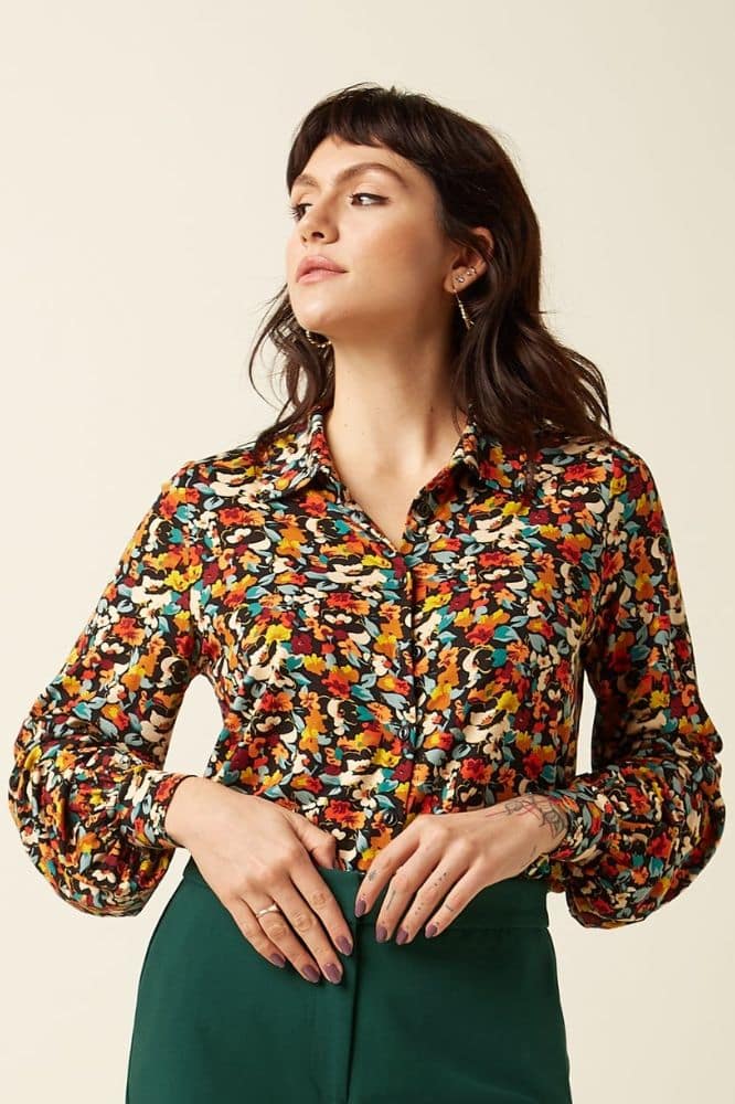 King Louie Maisie Blouse Mauve - La Vie en Rose Damesmode