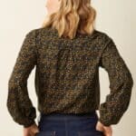 King Louie Maisie Blouse Mirth Jersey Rhodonite Blue - La Vie en Rose Damesmode