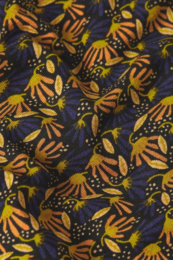 King Louie Maisie Blouse Mirth Jersey Rhodonite Blue - La Vie en Rose Damesmode