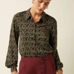 King Louie Maisie Blouse Mirth Jersey Rhubarb Red - La Vie en Rose Damesmode