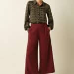 King Louie Maisie Blouse Mirth Jersey Rhubarb Red - La Vie en Rose Damesmode