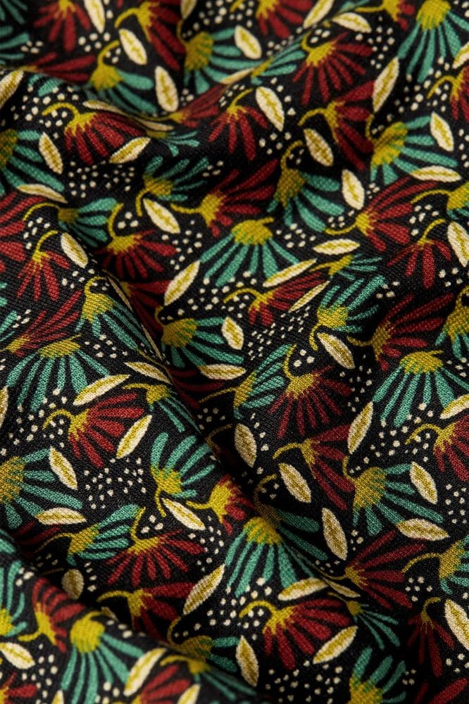 King Louie Maisie Blouse Mirth Jersey Rhubarb Red - La Vie en Rose Damesmode