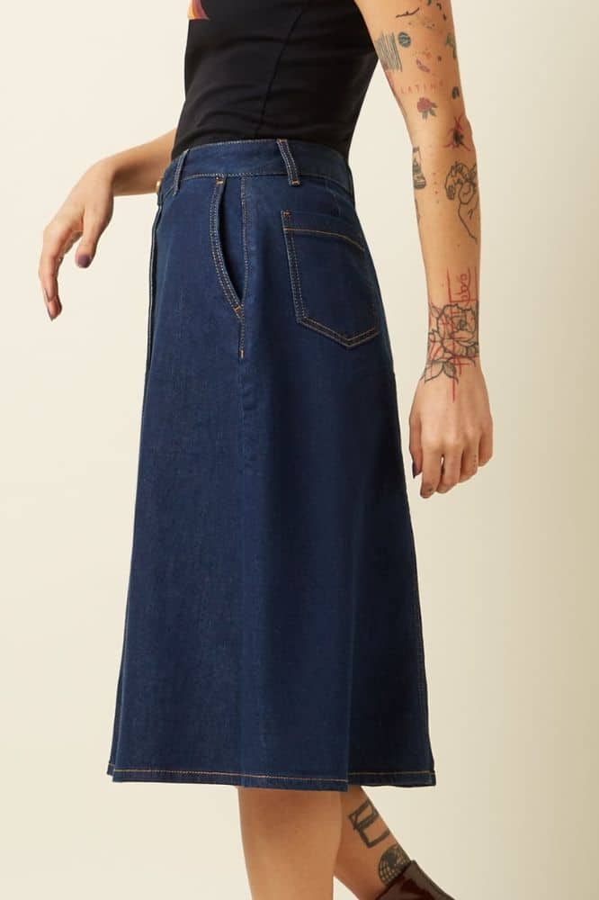 King Louie Marie Skirt Onyx Denim - La Vie en Rose Damesmode (1)