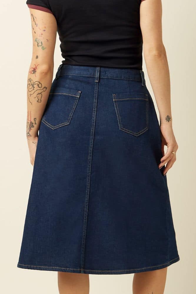 King Louie Marie Skirt Onyx Denim - La Vie en Rose Damesmode (1)