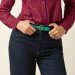 King Louie Paige Pants Walker Denim Indigo Blue GOTS- La Vie en Rose Damesmode